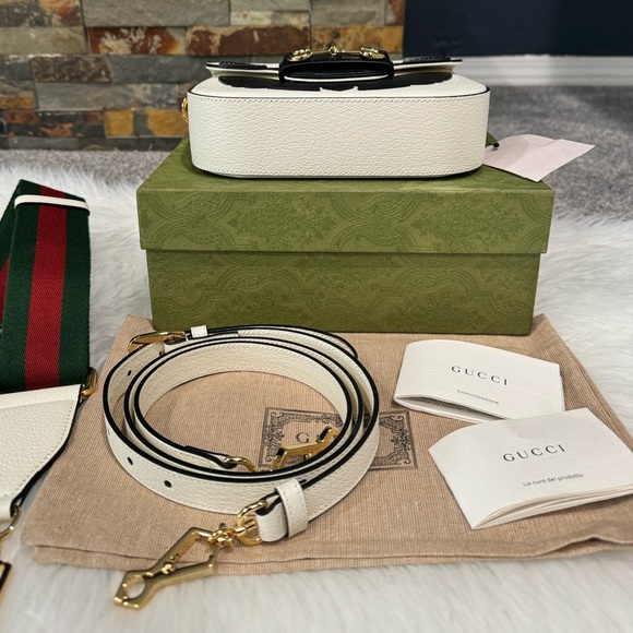 Gucci Adidas Black and White leather Bag - Picture 11 of 16